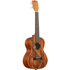 Musikkinstrumenter Kala 4-String Ukulele, Right, Natural, Tenor KA-Guidance-T_W/Bag