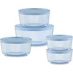 Pyrex Kitchen Storage Pyrex Simply Store Tinted 10-piece Round Storage Kitchen Container