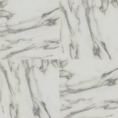Square Floor Tiles Arthouse Tile Carrara Marble Mono 10 Tiles Per Pack D 30.5x30.5cm
