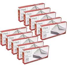 White Invitation Envelopes Mead White Gummed Business Envelopes, 4 1/8 x 9 1/250#10, 50 Per Pack, 10 Packs