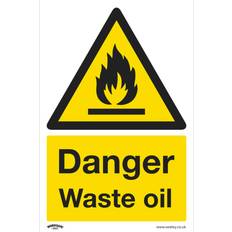 Sealey Warning Sign Danger Waste Oil