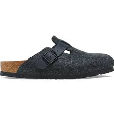 Birkenstock Boston Slippers & Sandals Birkenstock Boston Natural Leather Felt - Black