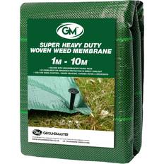 GroundMaster 1M 10M Groundmaster 125Gsm Green Super Heavy Duty Weed Control Fabric Cover Membrane