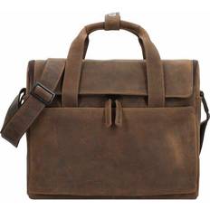 Cuir - Marron Mallettes Harold's 2 in 1 Aktentasche Leder 36 cm Laptopfach cognac