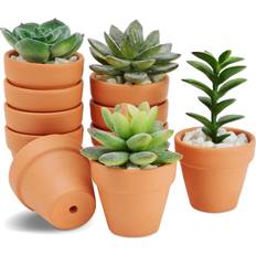 Juvale 10-pack 2-inch mini terracotta pots for gardening, mini flower clay pots