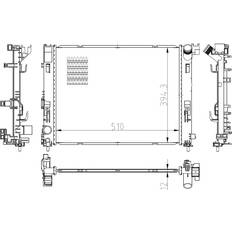 Pièces de véhicule NRF Radiator, engine cooling 550038