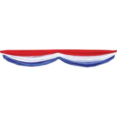 Blanc Guirlandes Beistle Patriotic Fabric Bunting