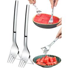 Silver Vegetable Choppers Watermelon Slicer Cutter 2 Vegetable Chopper 4"