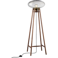 FDB Møbler Gulvlamper & Havelamper FDB Møbler U5 Hiti Smokey Grey-Walnut Nature Lacquered Gulvlampe