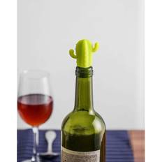 Green Bottle Stoppers Roca green cactus 2 Bottle Stopper