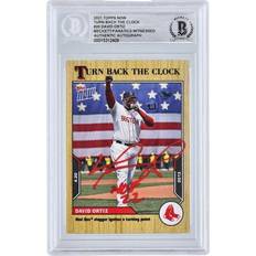 Topps Now David Ortiz Boston Red Sox Autographed 2021 Topps Now #20 Beckett Fanatics Witnessed Authenticated Card with "HOF 22" Inscription