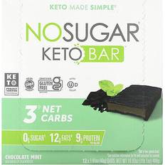 No Sugar Company, Keto Bar, Chocolate Mint, 12 12 pcs