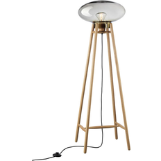 FDB Møbler U5 Hiti Smokey Grey-Oak Nature Lacquered Floor Lamp
