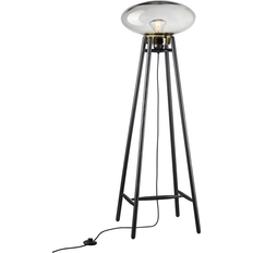 FDB Møbler Gulvlamper & Havelamper FDB Møbler U5 Hiti H124 cm Sort/Røgfarvet Gulvlampe