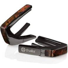 Chrome Capos Thalia Shell Collection Cejilla de guitarra acústica Tennessee Whisky-Black Chrome