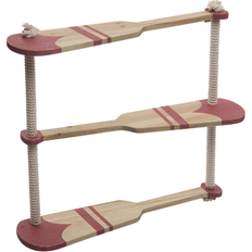 Multicolored Wall Shelves Oar/Rope 3 Tier Wall Shelf