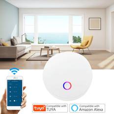 Tomtop Jms Wifi Gateway Smart Hub for Smart Thermometer Hygrometer Compatible with Alexa Google Home Tuya