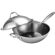 Ceramic Hob Wok Pans Cooks Standard - with lid 13 "