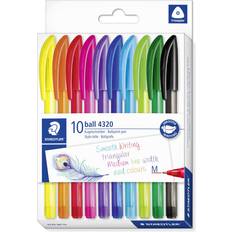 Staedtler Ballpoint Pens Staedtler Ball 4320 M Triangular Ballpoint Pen 10-pack