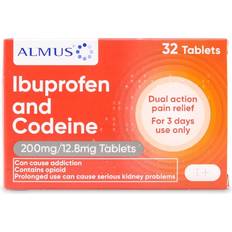 Douleur et Fièvre - Ibuprofène Médicaments Almus Ibuprofen & Codeine 200mg/12.8mg 32pcs Comprimé