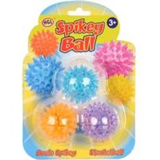 HGL Pack Of 3 Spikey Balls Squeezy Sensory Fidget Toy Soft Rubber 5cm