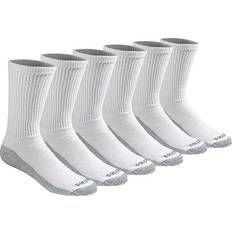 Dickies Moisture Control Crew Work Socks 6-pack - White