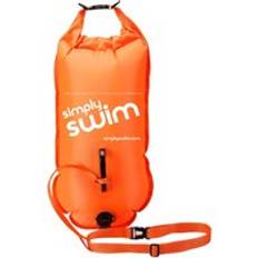 Fluorescent Swim Safety Buoy & Tow Float Integral 28L Dry Bag Orange One