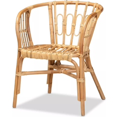 Baxton Studio Luxio Natural Kitchen Chair 29.5"