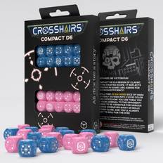Sällskapsspel Q Workshop Crosshairs Compact D6 Blue Pink