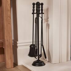 Fireplaces Marlow Home Co Alcivar Iron Fireplace Tool Set gray 54.5 H x 12.0 W x 12.0 D cm