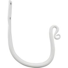 White Mounts & Hooks for Curtains At Home 2-Pack Dual