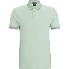 HUGO BOSS Paule 1 Interlock-Cotton Slim-fit Polo Shirt - Light Green