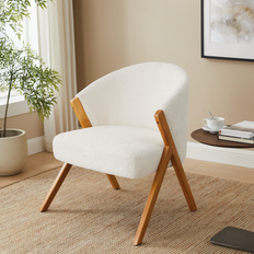 Ebern Designs Wood Armchairs Ebern Designs Momoko Compliant Armchair