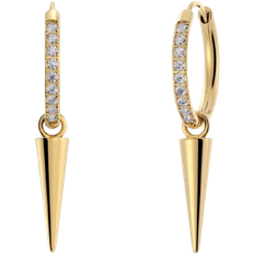 Peak Sparkle Hoops - Gold/Transparent