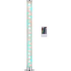 Battery Powered Floor Lamps Homcom Rgb Clear Floor Lamp 100.6cm