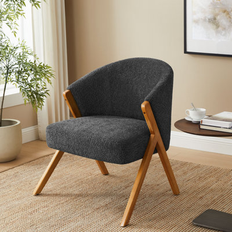 Ebern Designs Wood Armchairs Ebern Designs Momoko Compliant Armchair