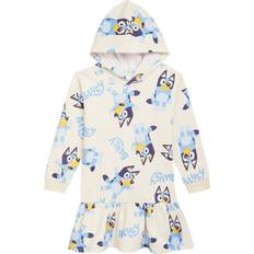 Dresses Bluey Big Girls Fleece Dress White 10-12