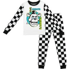 Nightwear BioWorld Youth White Five Nights at Freddy's Long Sleeve T-Shirt & Pants Sleepwear Set