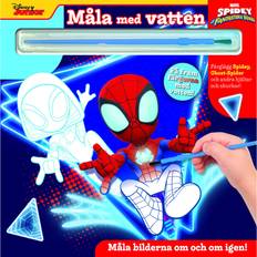 Måla med vatten; Spidey bok, board book (Kartonnage, 2024)