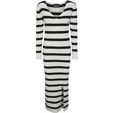Pieces Anika Knitted Dress - Cloud Dancer