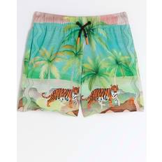 Elastane Swim Shorts Children's Clothing River Island Jungen Badehose mit tropischem Design