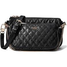 Guess Crossbody Bags Guess Yarmilla 4G Logo Patent Mini Crossbody Black T/U