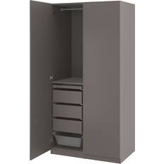 Ikea Garderober Ikea Pax/Forsand Dark Grey Garderobeskab 100x201.2cm