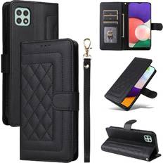 Samsung Galaxy A52 Wallet Cases GANGXUN Black Flip Case for Samsung Galaxy A52 Leather Case Shockproof Wallet Flip Cover Simple Business