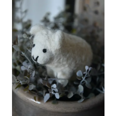 Ib Laursen Påskdekorationer Ib Laursen Lamb Pendant woolly Fur White Påskdekoration 8st