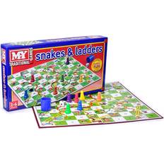 M.Y M.Y Snakes & Ladders Traditional Snakes and Ladders Board Game for Kids & Adults