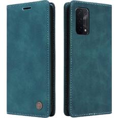 Mobile Phone Accessories GANGXUN Green Flip Case for Samsung Galaxy A34 5g Shockproof Wallet Simple Business Flip Cover Leather Case