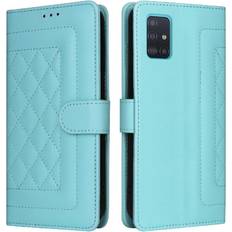 Mobile Phone Accessories GANGXUN Green Flip Case for Samsung Galaxy A51 Shockproof Flip Cover Leather Case Wallet Simple Business