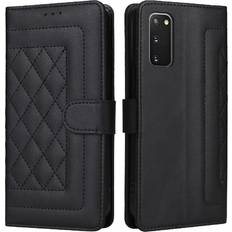 Samsung Galaxy S20 Wallet Cases GANGXUN Black Flip Case for Samsung Galaxy S20 Simple Business Wallet Shockproof Flip Cover Leather Case