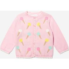 Cardigans Rachel Riley Baby Girls Ice Cream Cardigan in Pink Mths White